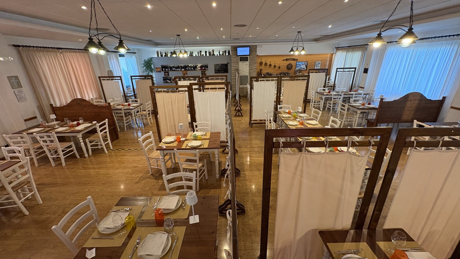 La sala della Locanda degli Amici